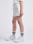 New Balance Kids' Small Logo Shorts, Ash Heather