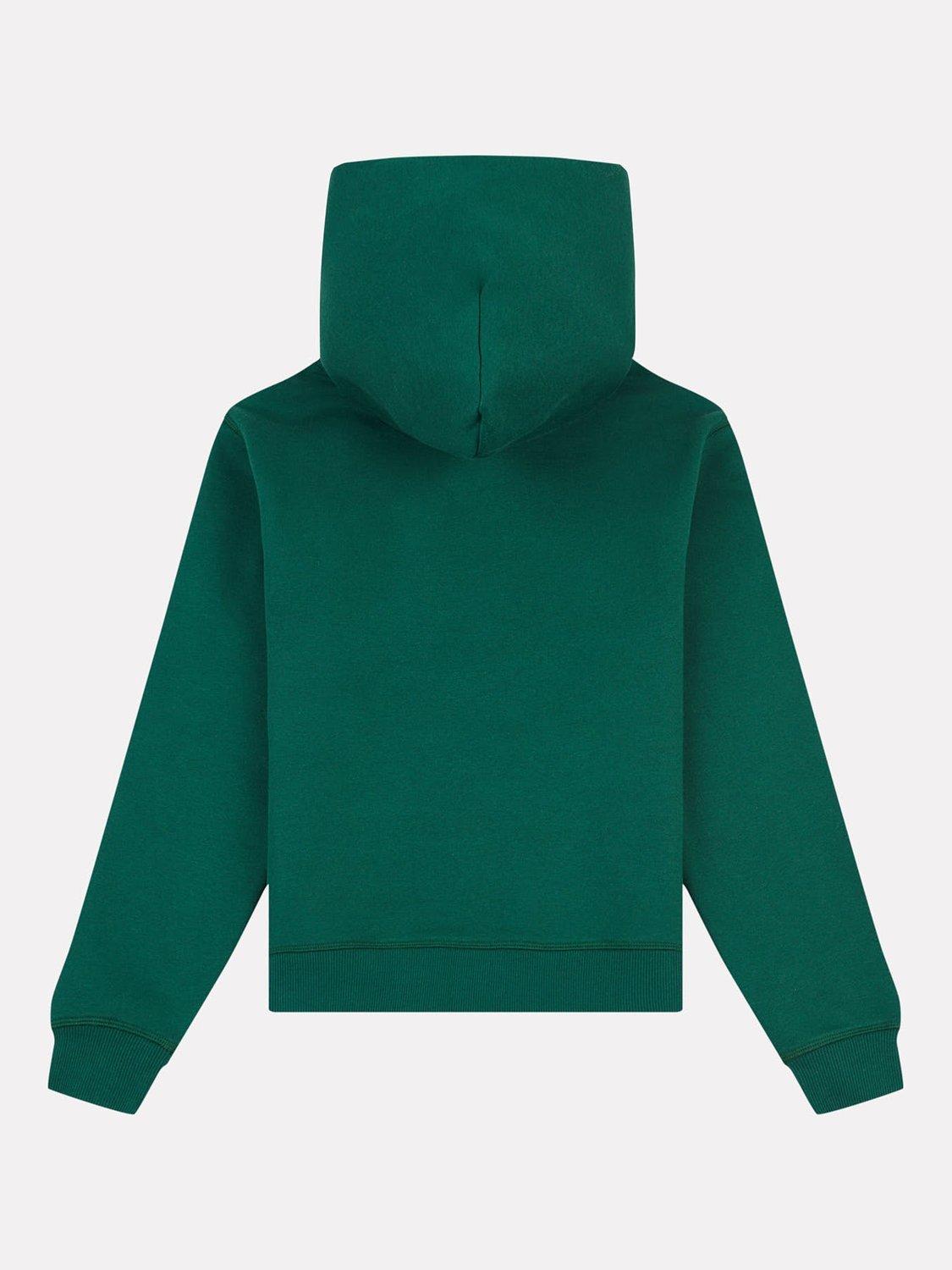 Product image 7 of 8, which shows New Balance Kids' Small Logo Brushed Back Hoodie, Nightwatch Green, 7-8 years