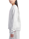 New Balance Kids' Brushed Back Crew Sweatshirt, Ash Heather