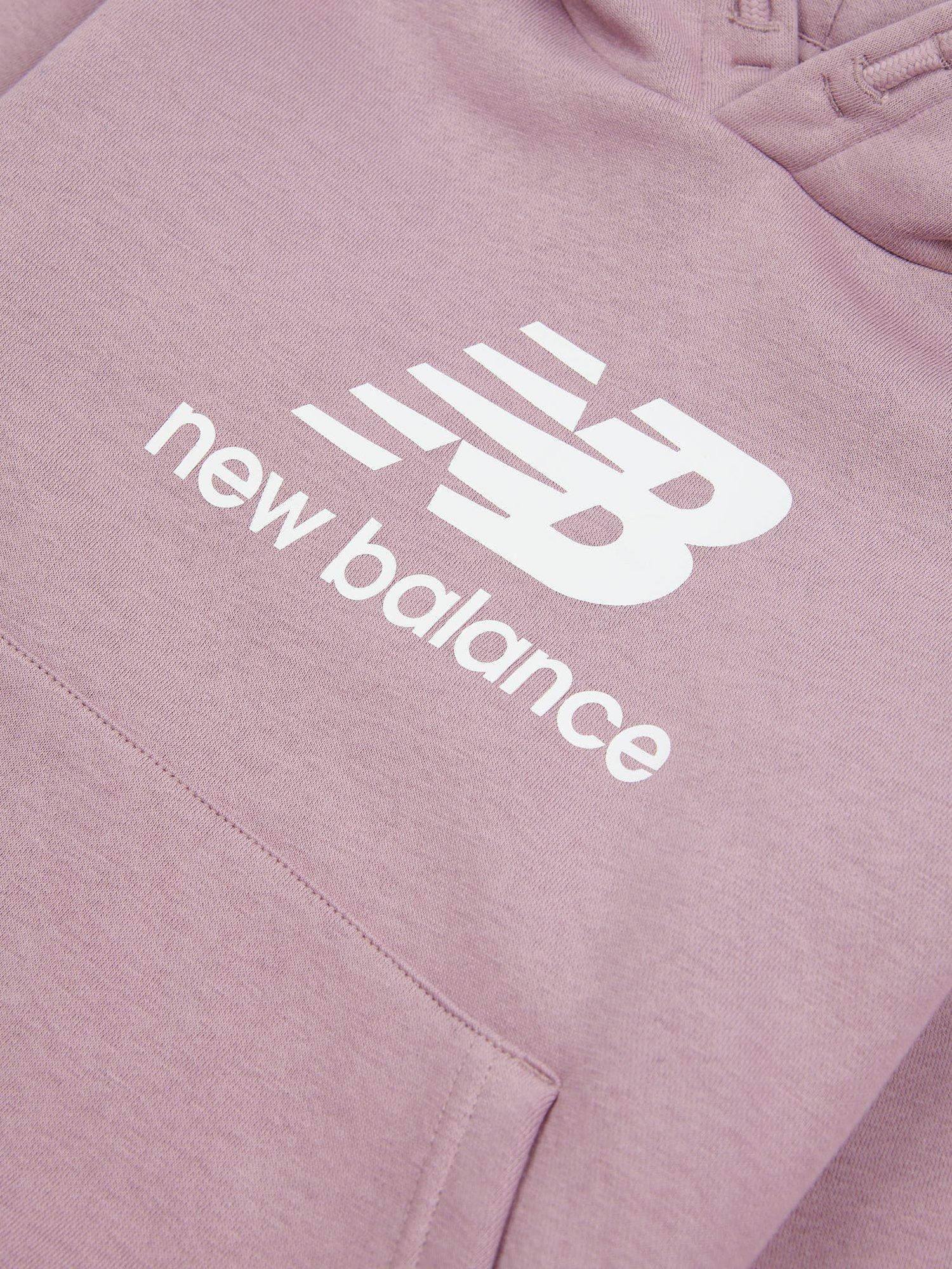 Product image 9 of 9, which shows New Balance Kids' Logo Brushed Back Hoodie, Ice Wine, 3-4 years