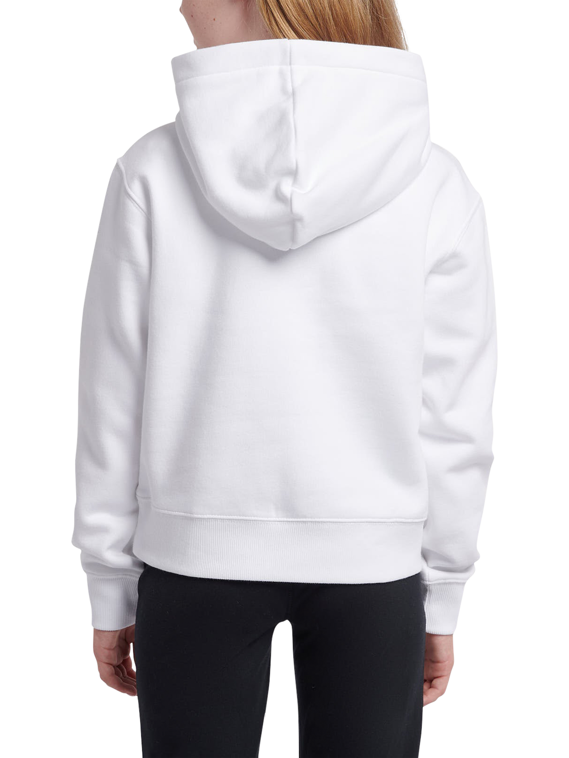 Product image 3 of 9, which shows New Balance Kids' Logo Brushed Back Hoodie, Bright White, 3-4 years