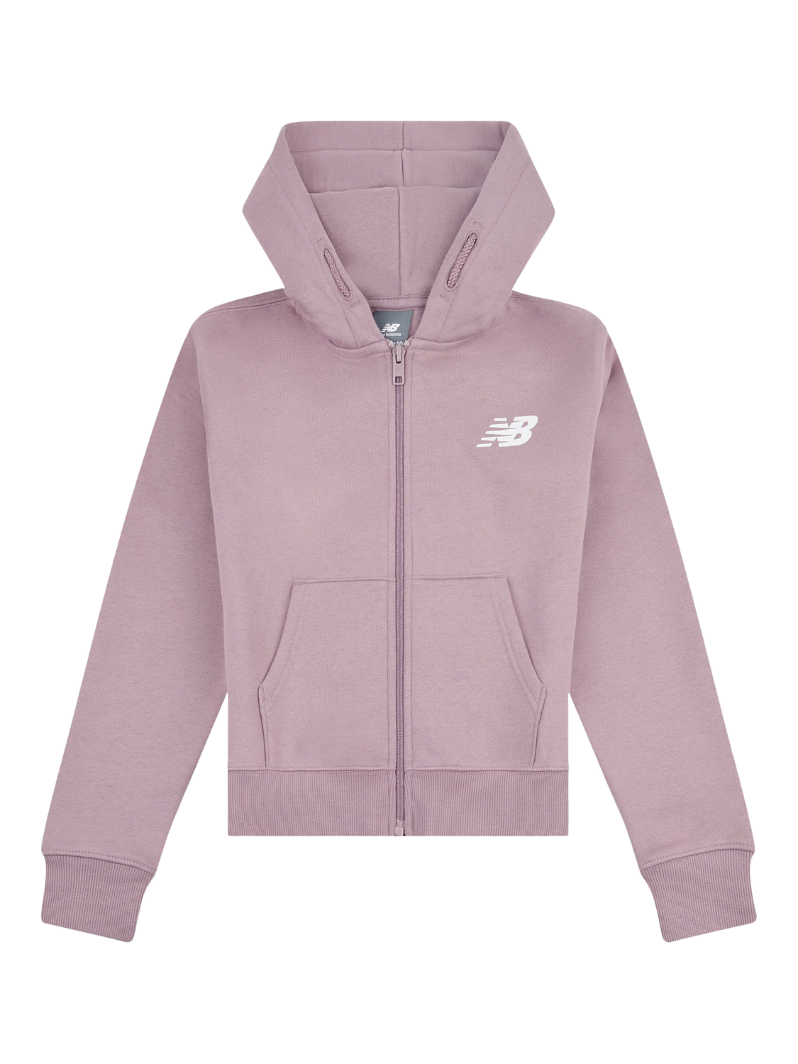 Product image 6 of 8, which shows New Balance Kids' Brushed Back Zip Hoodie, Ice Wine, 3-4 years
