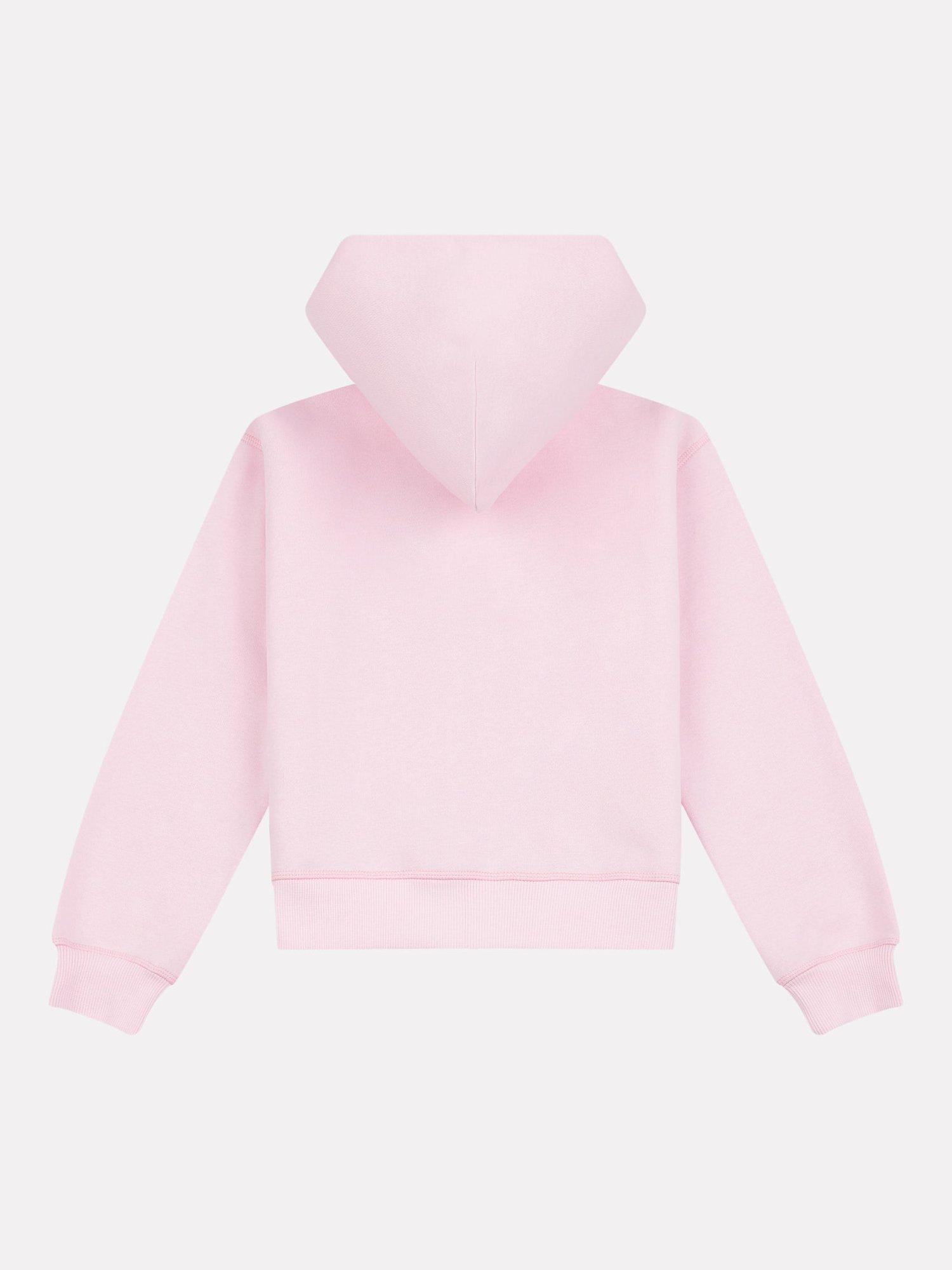 Product image 7 of 8, which shows New Balance Kids' Logo Brushed Back Zip Hoodie, Light Raspberry, 7-8 years
