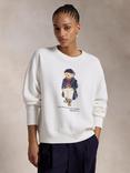 Polo Ralph Lauren Bear Cotton Blend Sweatshirt, White