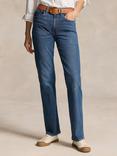 Polo Ralph Lauren High Rise Straight Cut Jeans, Blue