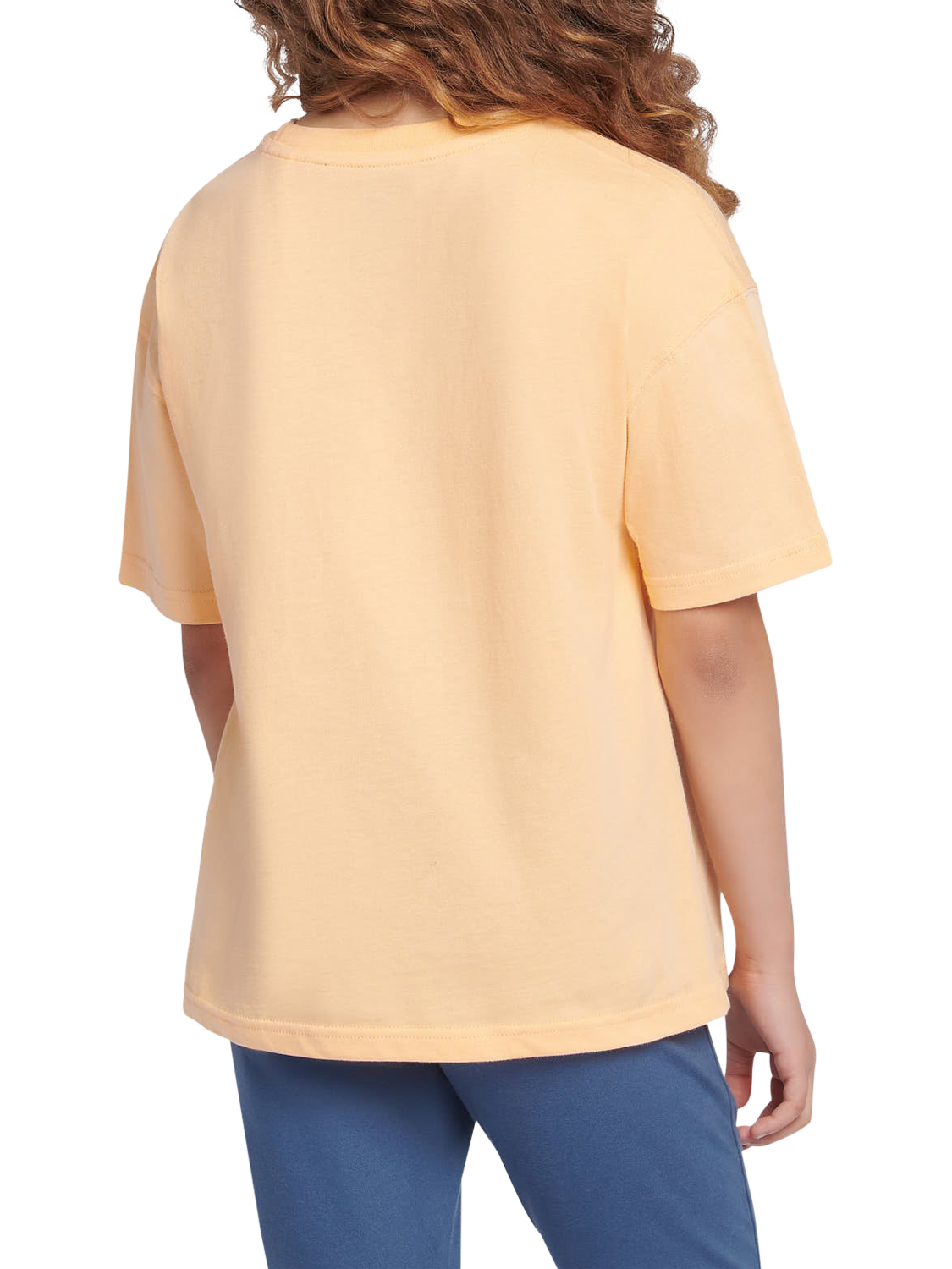 Product image 3 of 8, which shows New Balance Kids' Cotton Logo T-Shirt, Peach Blossom, 7-8 years