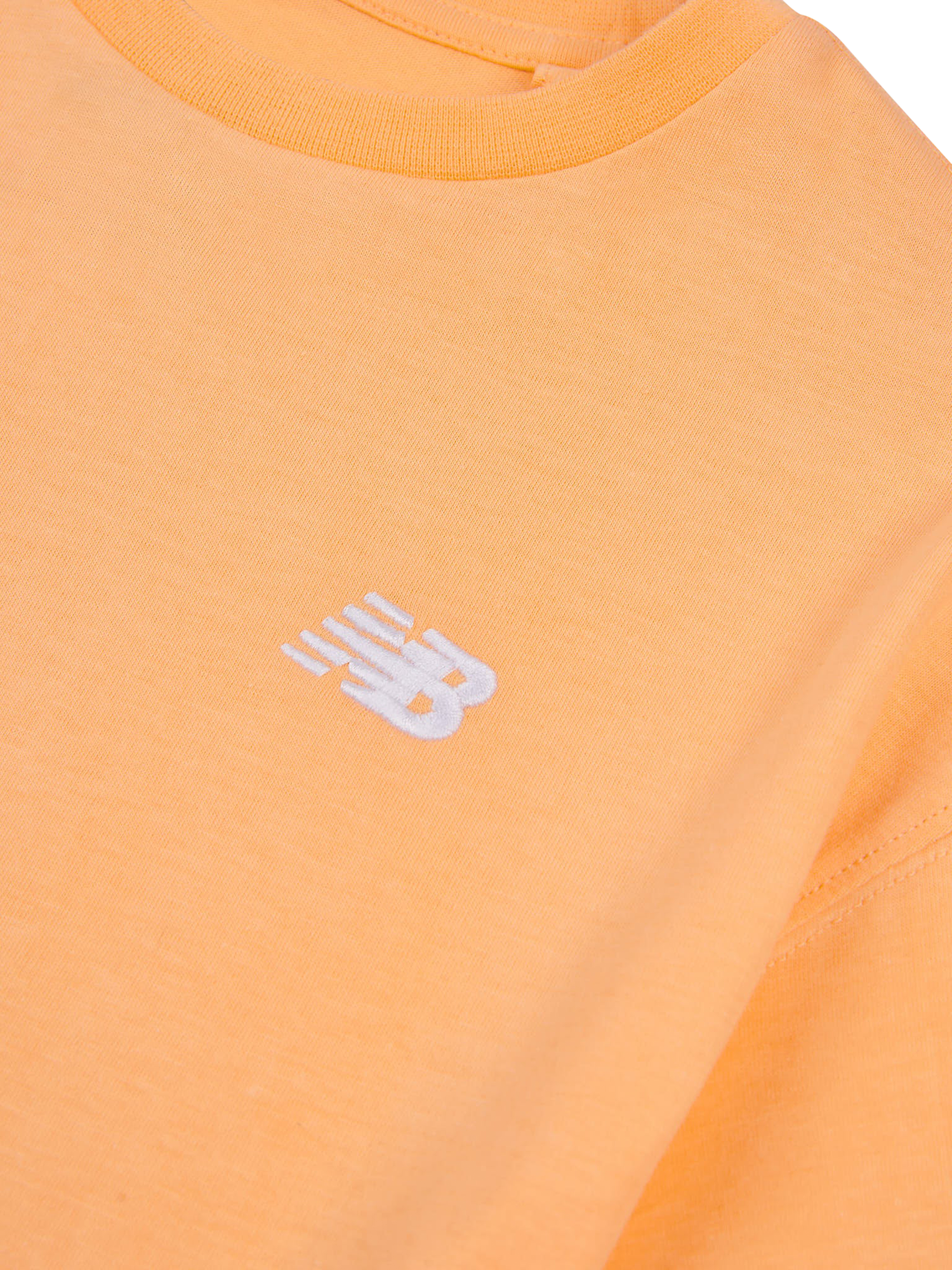 Product image 8 of 8, which shows New Balance Kids' Cotton Logo T-Shirt, Peach Blossom, 7-8 years