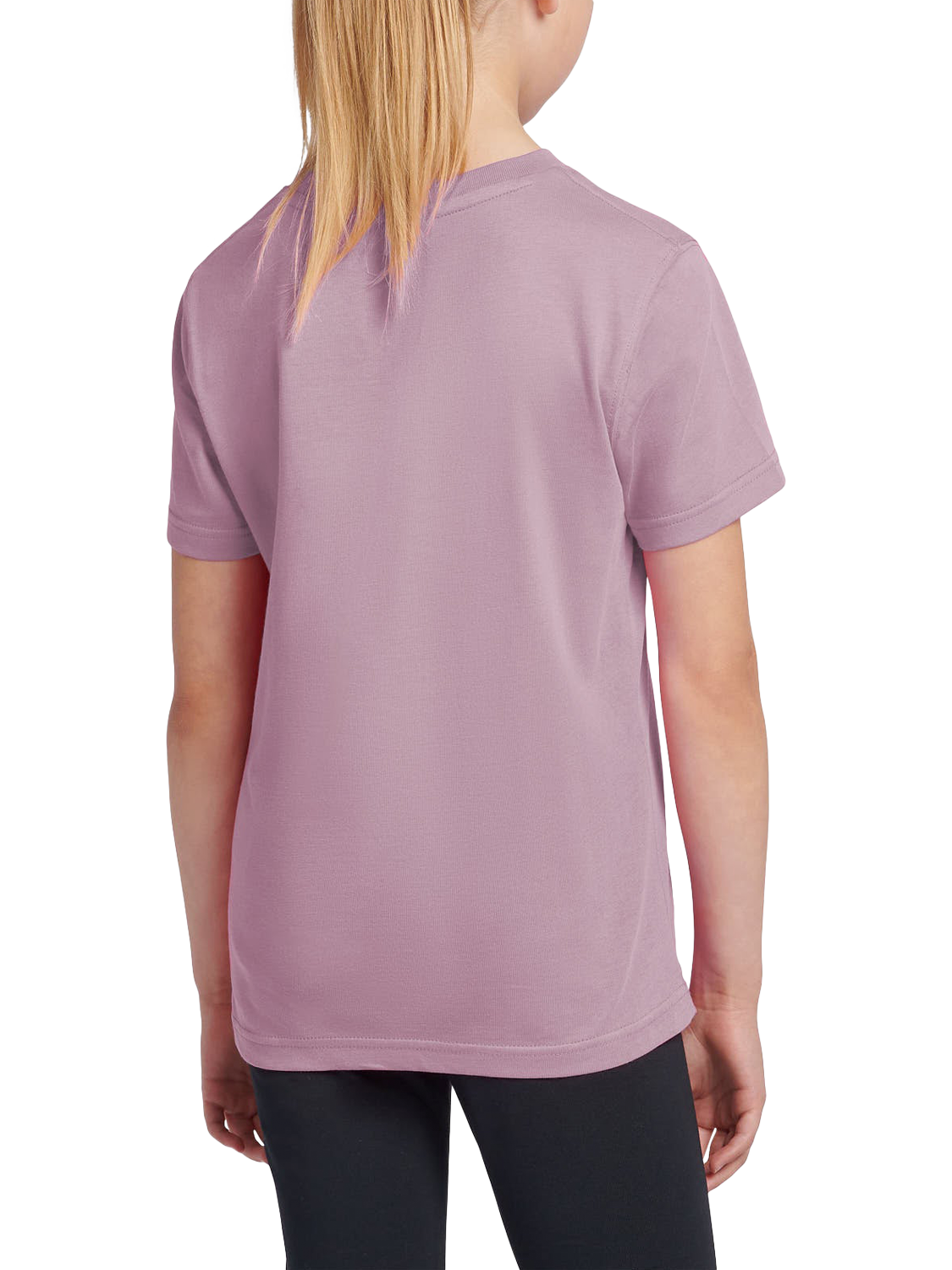 Product image 3 of 8, which shows New Balance Kids' Stacked Logo Cotton T-Shirt, Ice Wine, 7-8 years
