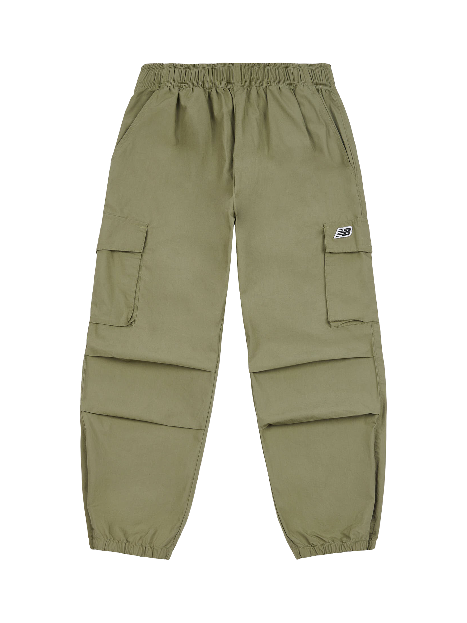 Product image 7 of 10, which shows New Balance Kids' Premium Cotton Cargo Trousers, Dark Olivine, 7-8 years