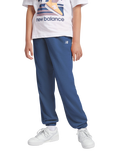 New Balance Kids' Small Logo Joggers, Vintage Indigo