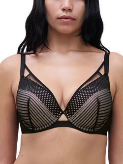 Chantelle Play Plunge T-Shirt Bra, Black