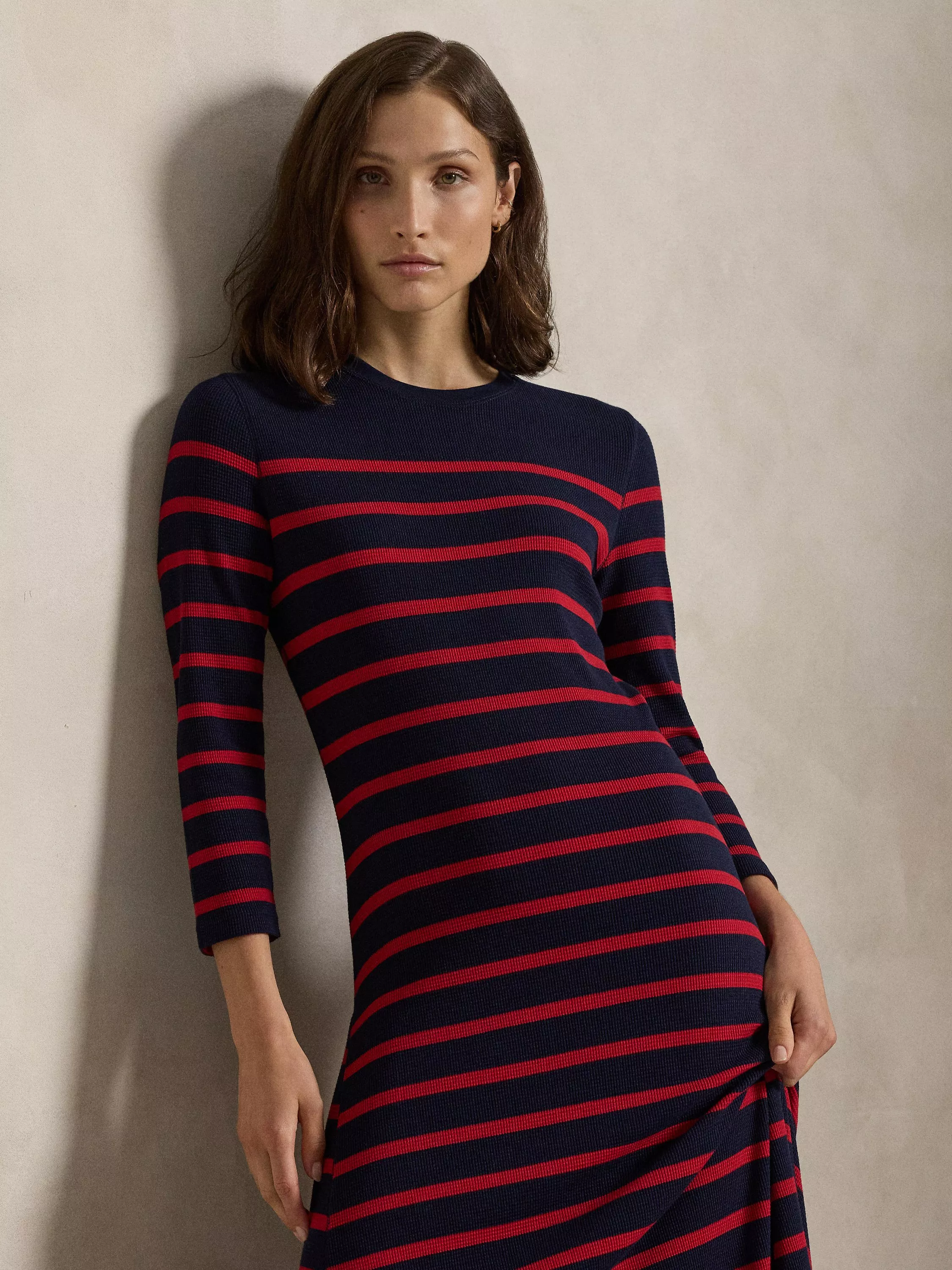 Ralph lauren striped maxi dress online