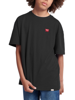 Wrangler Kids' Festival Badge Cotton T-Shirt, Black