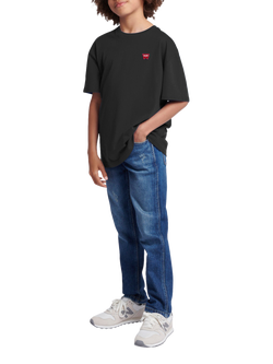 Wrangler Kids' Festival Badge Cotton T-Shirt - view 2, Black