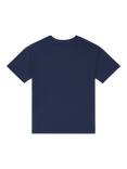 Wrangler Kids' Festival Badge Cotton T-Shirt, Navy Blazer