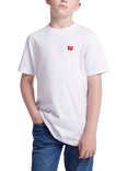 Wrangler Kids' Festival Badge Cotton T-Shirt, Bright White