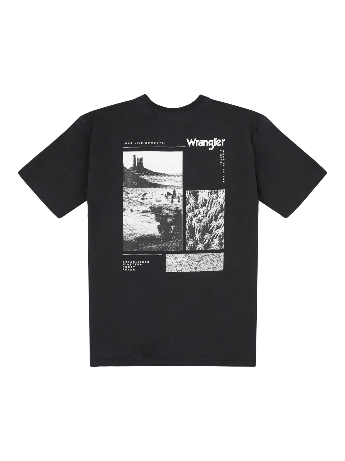 Product image 5 of 7, which shows Wrangler Kids' Photographic Cotton T- Shirt, Black, 7-8 years