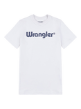 Wrangler Kids' Tubular Cotton Logo T-Shirt, Bright White