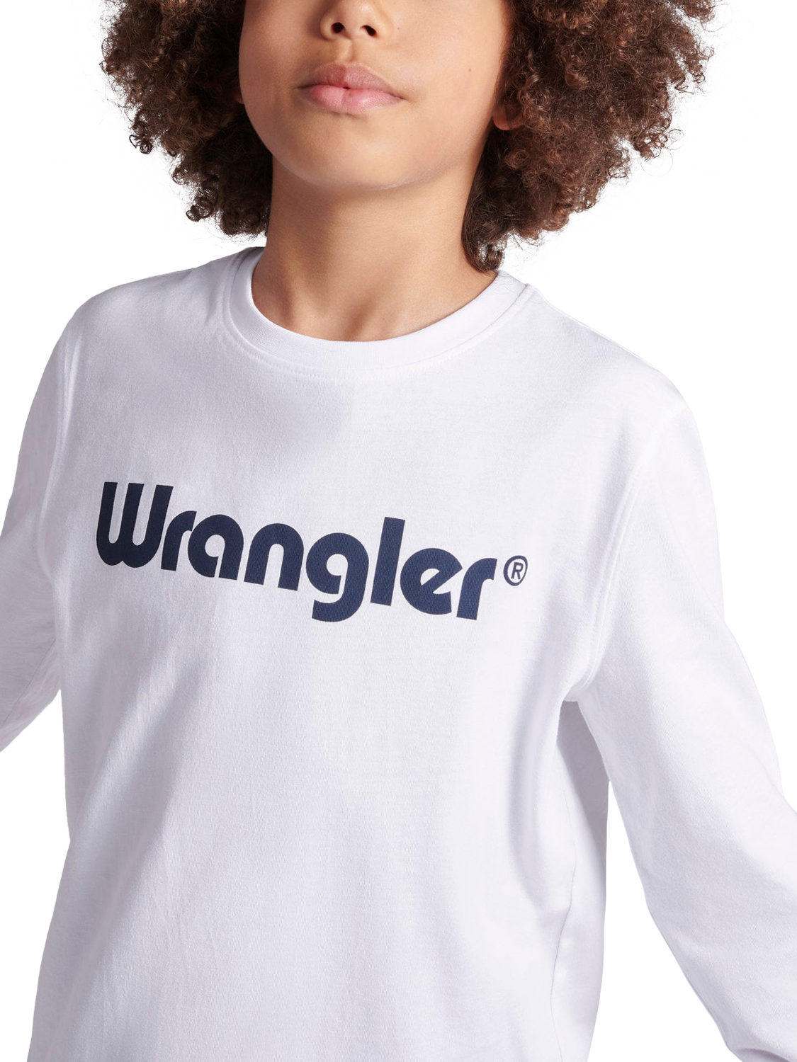 Product image 3 of 7, which shows Wrangler Kids' Tubular Cotton T-Shirt, Bright White, 7-8 years