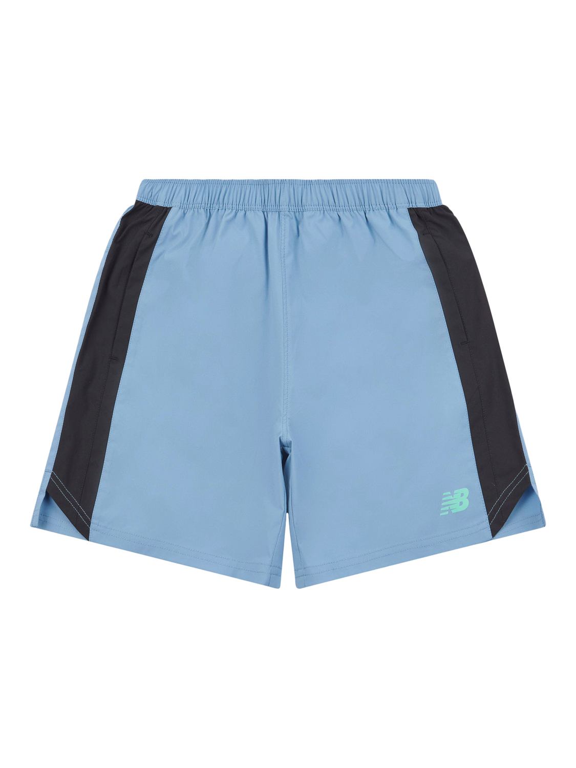 Product image 1 of 3, which shows New Balance Kids' Athletic Shorts, Heron Blue, 7-8 years