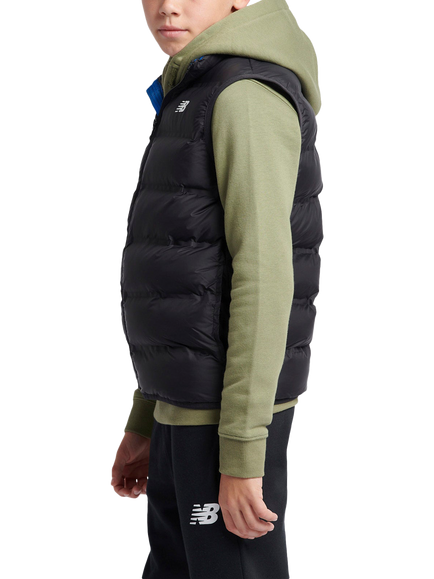 New Balance Kids' Quilted Gilet - view 2, Caviar