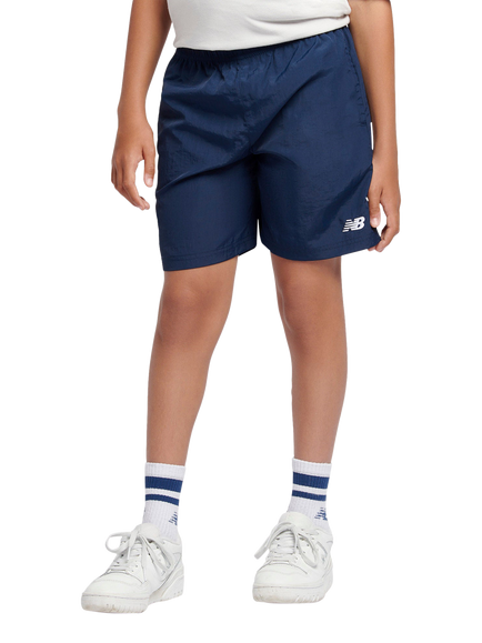 New Balance Kids' Logo Shorts, Navy, Navy