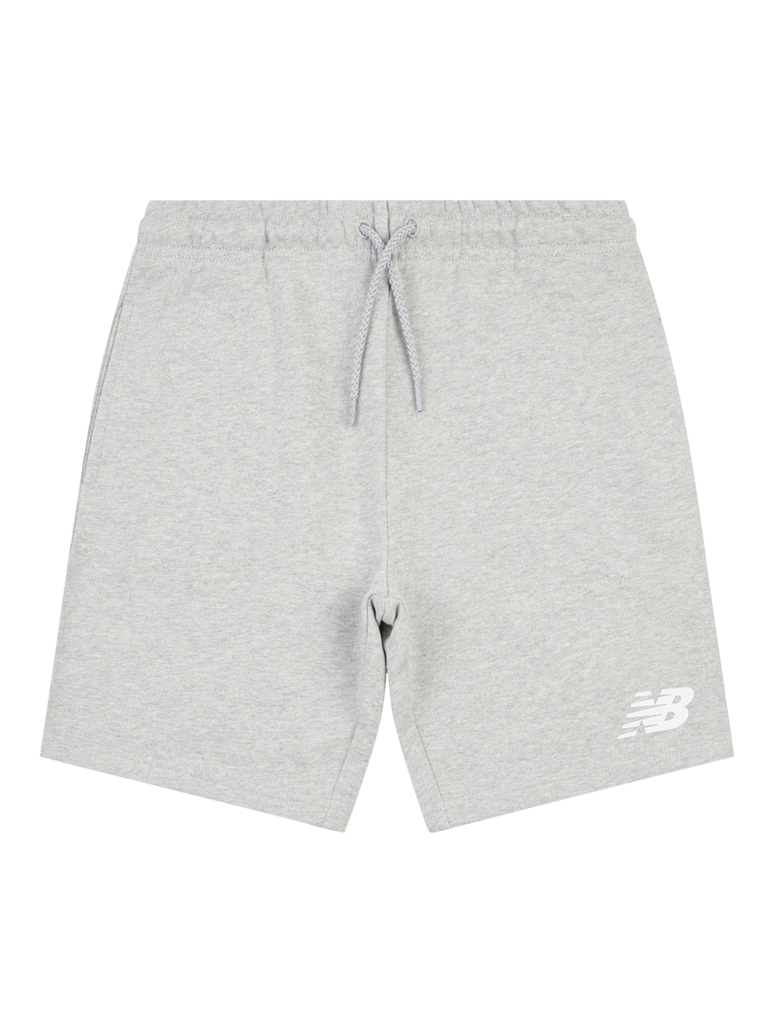 Product image 6 of 8, which shows New Balance Kids' Stacked Logo Shorts, Athletic Grey Heather, 3-4 years