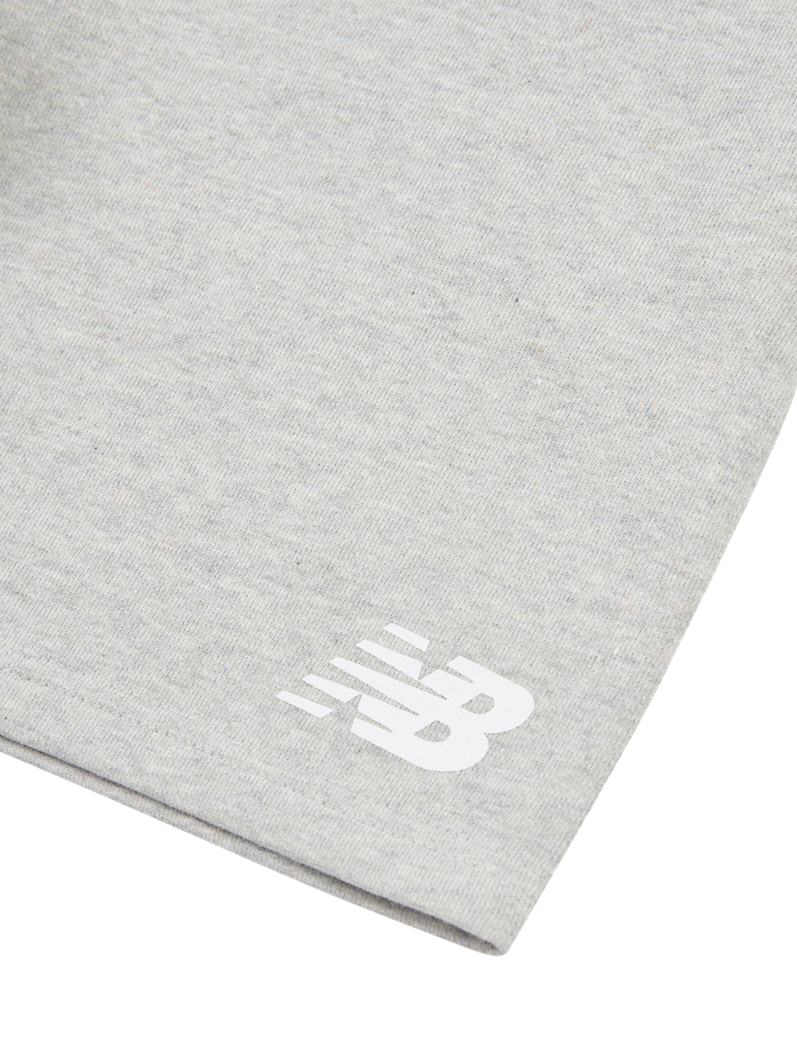 Product image 8 of 8, which shows New Balance Kids' Stacked Logo Shorts, Athletic Grey Heather, 3-4 years