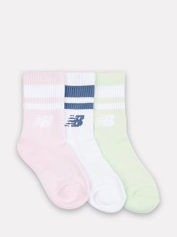 New Balance Kids' Socks, Pack of 3, Multi, Multi