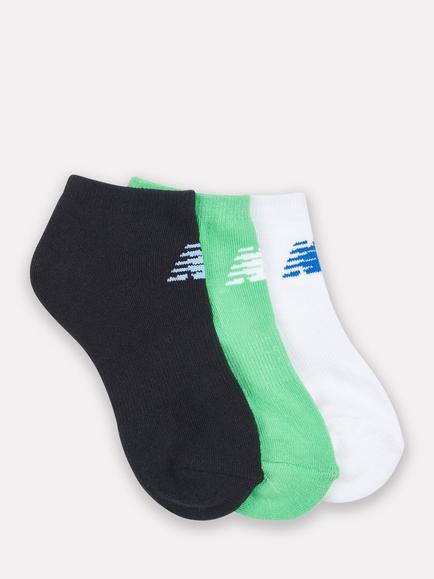 New Balance Kids' Trainer Socks, Pack of 3, Multi, Multi