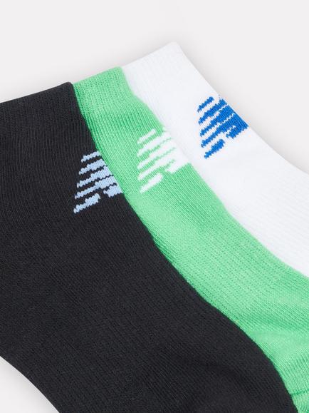 New Balance Kids' Trainer Socks, Pack of 3, Multi - view 2, Multi