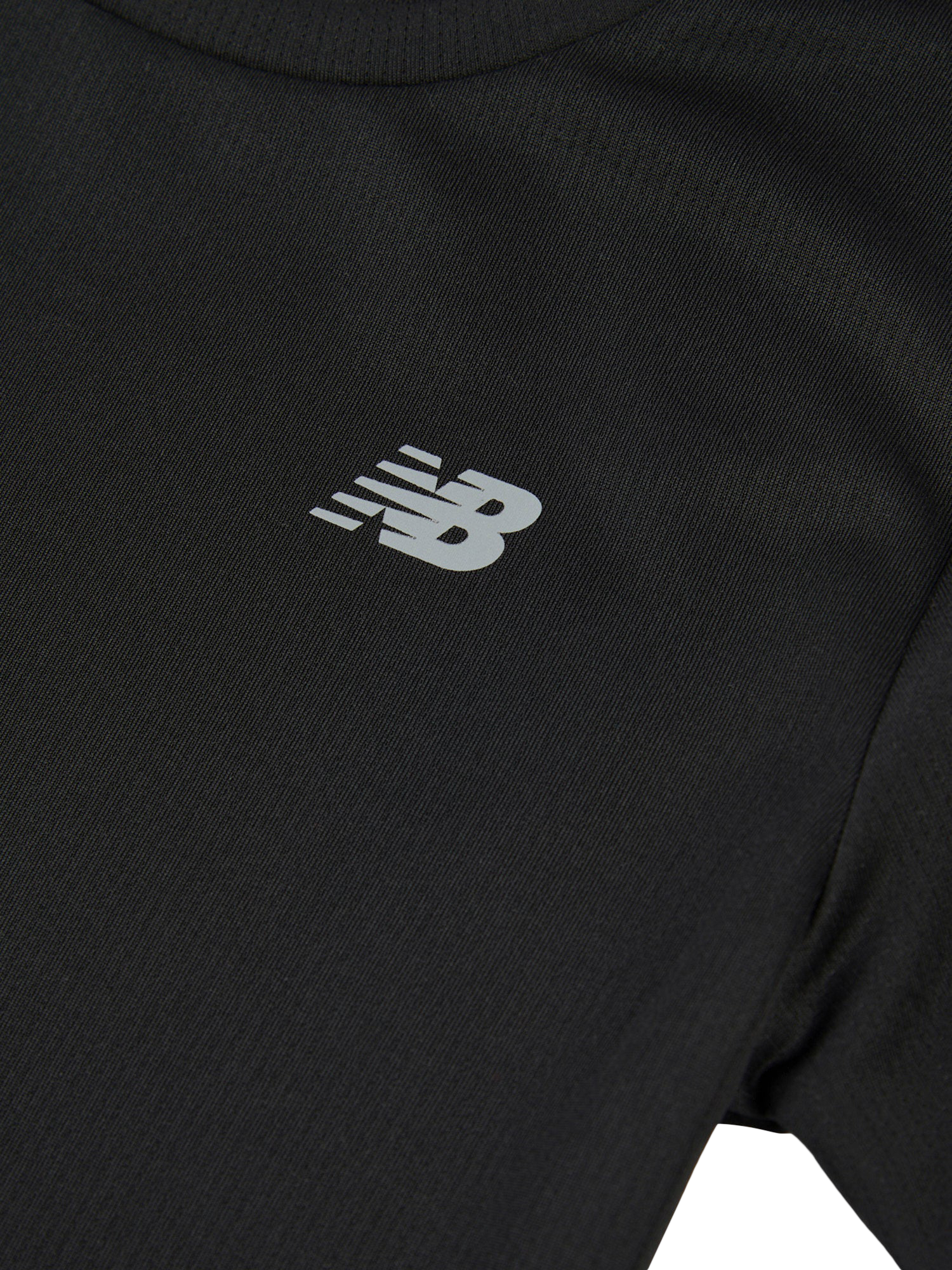 Product image 1 of 10, which shows New Balance Kids' Athletic T-Shirt, Caviar, 7-8 years
