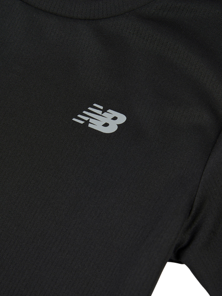New Balance Kids' Athletic T-Shirt, Caviar, Caviar