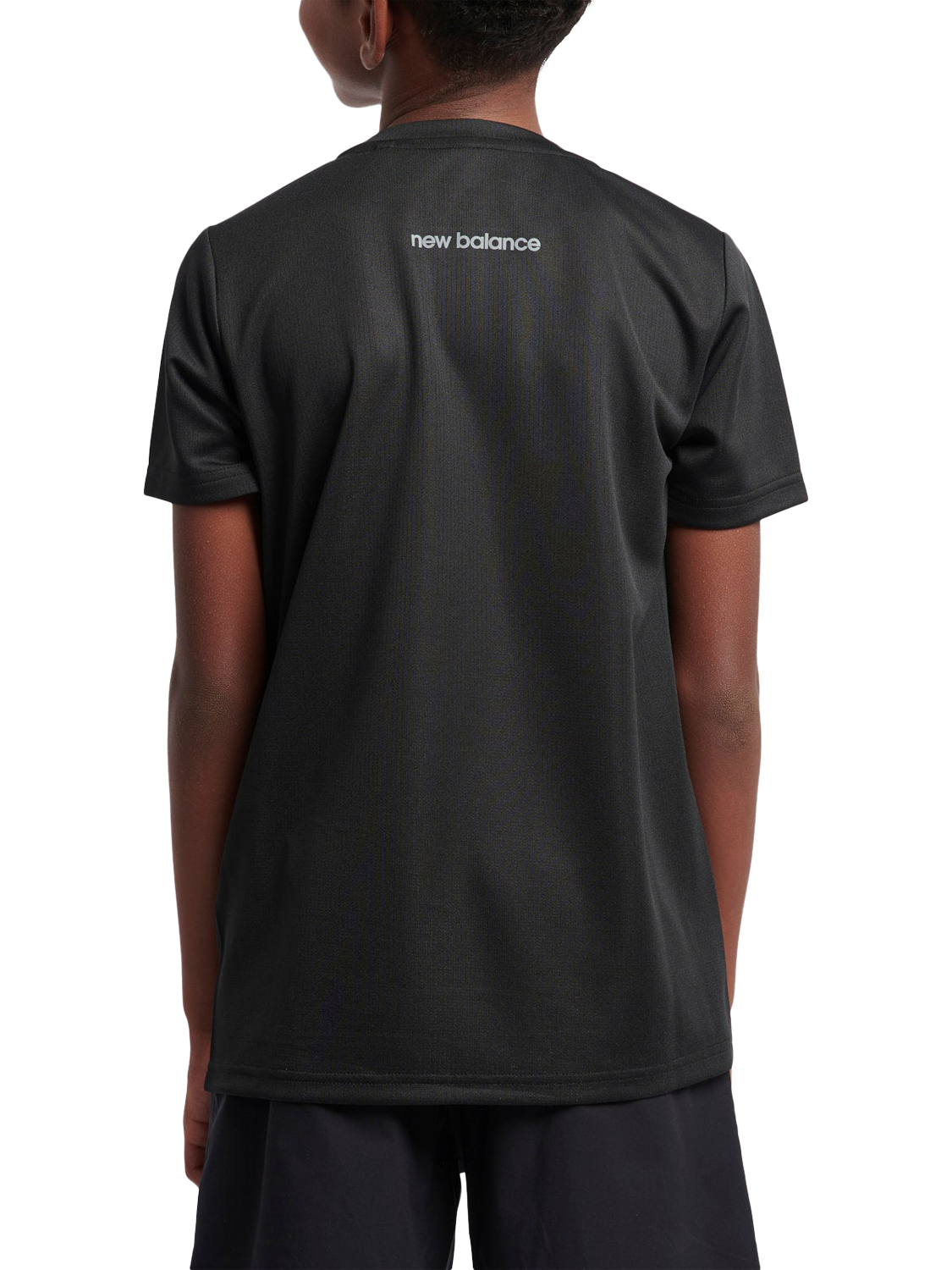 Product image 5 of 10, which shows New Balance Kids' Athletic T-Shirt, Caviar, 7-8 years