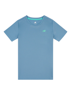 New Balance Kids' Athletic T-Shirt, Heron Blue, Heron Blue
