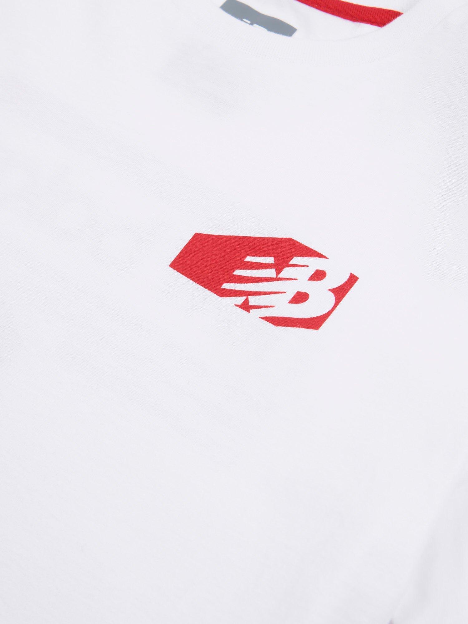 Product image 9 of 10, which shows New Balance Kids' Authentic Branded T-Shirt, Bright White, 7-8 years