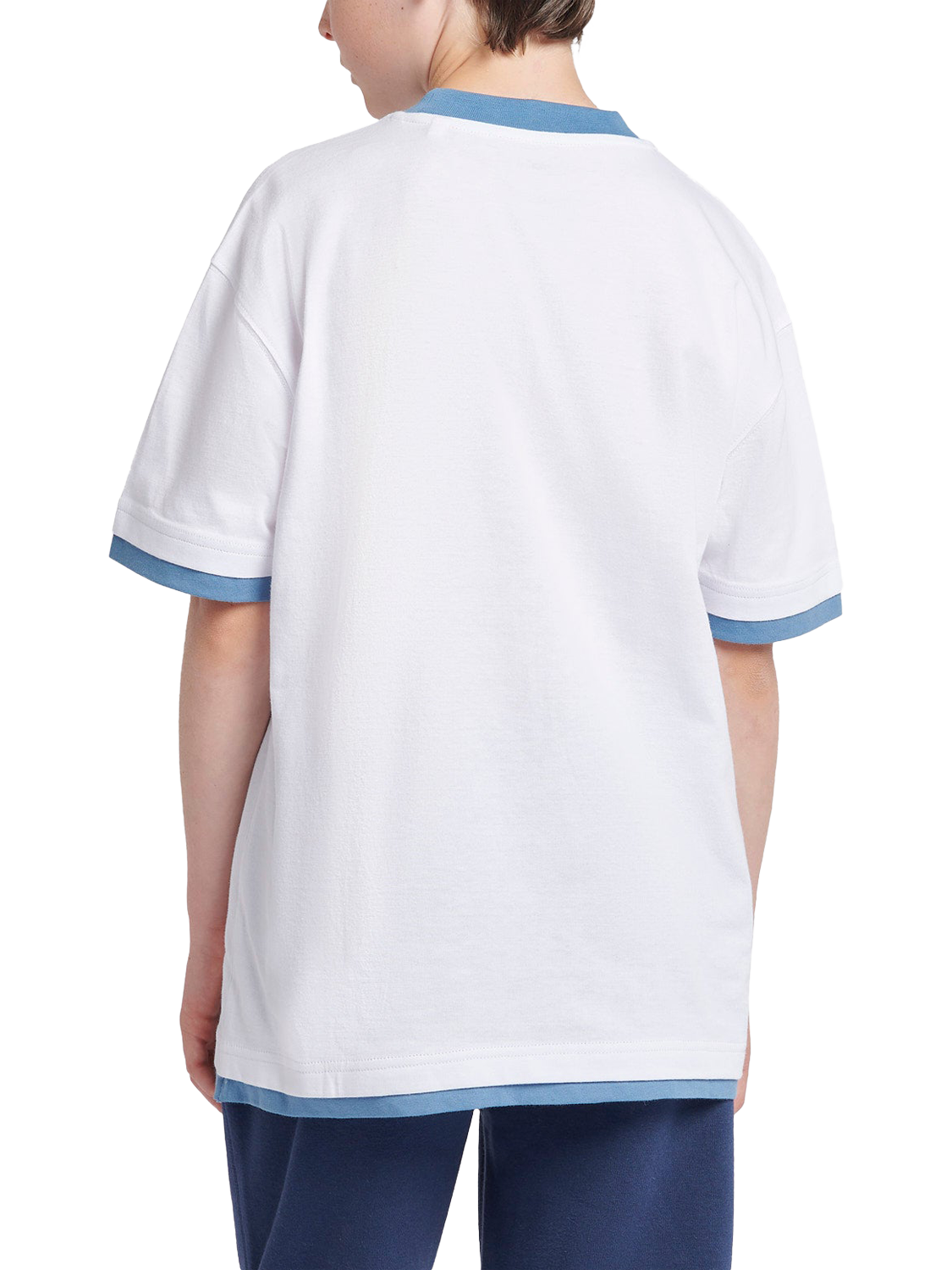 Product image 3 of 8, which shows New Balance Kids' Hoops Graphic T-Shirt, Bright White, 7-8 years
