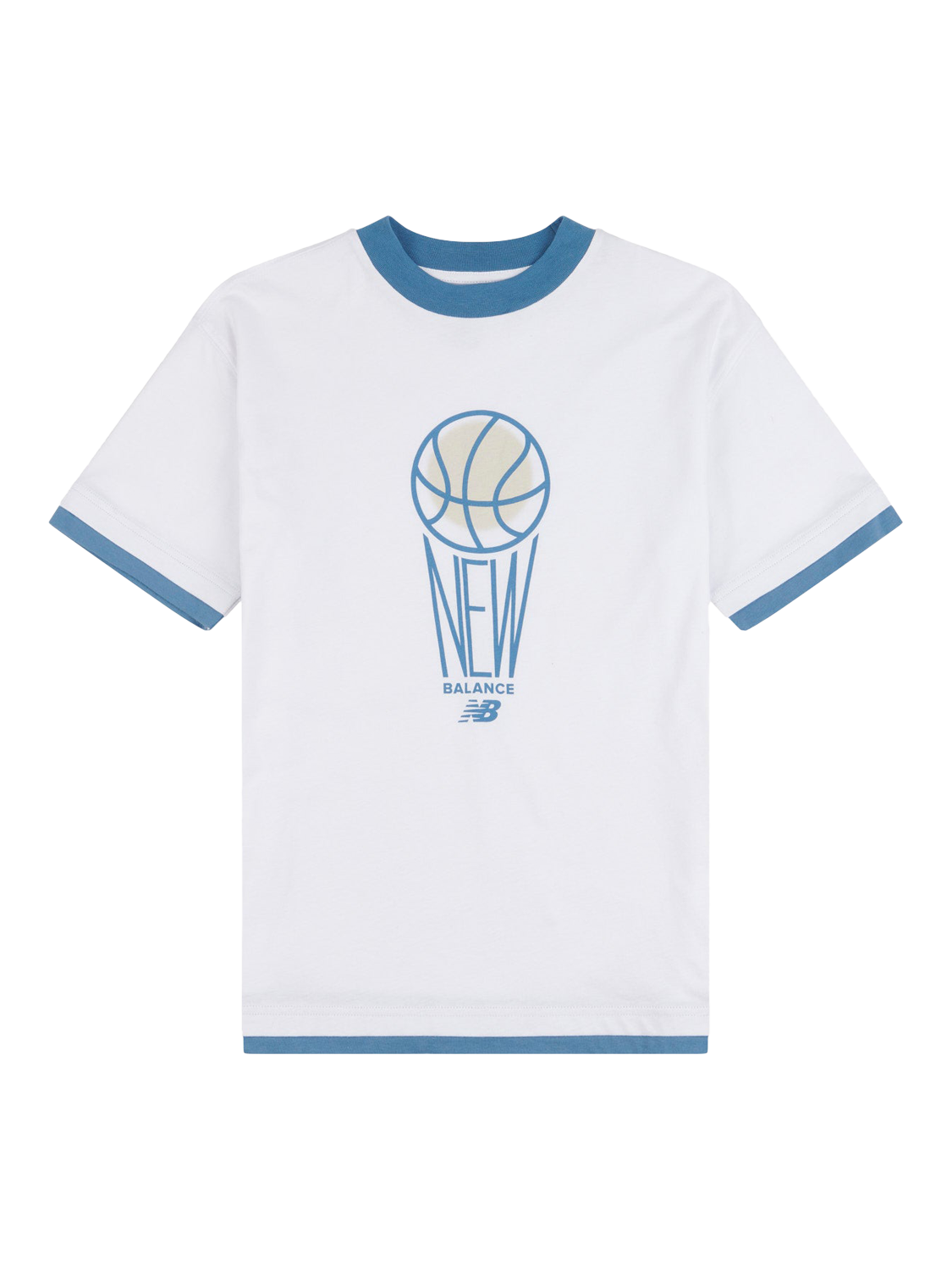 Product image 6 of 8, which shows New Balance Kids' Hoops Graphic T-Shirt, Bright White, 7-8 years