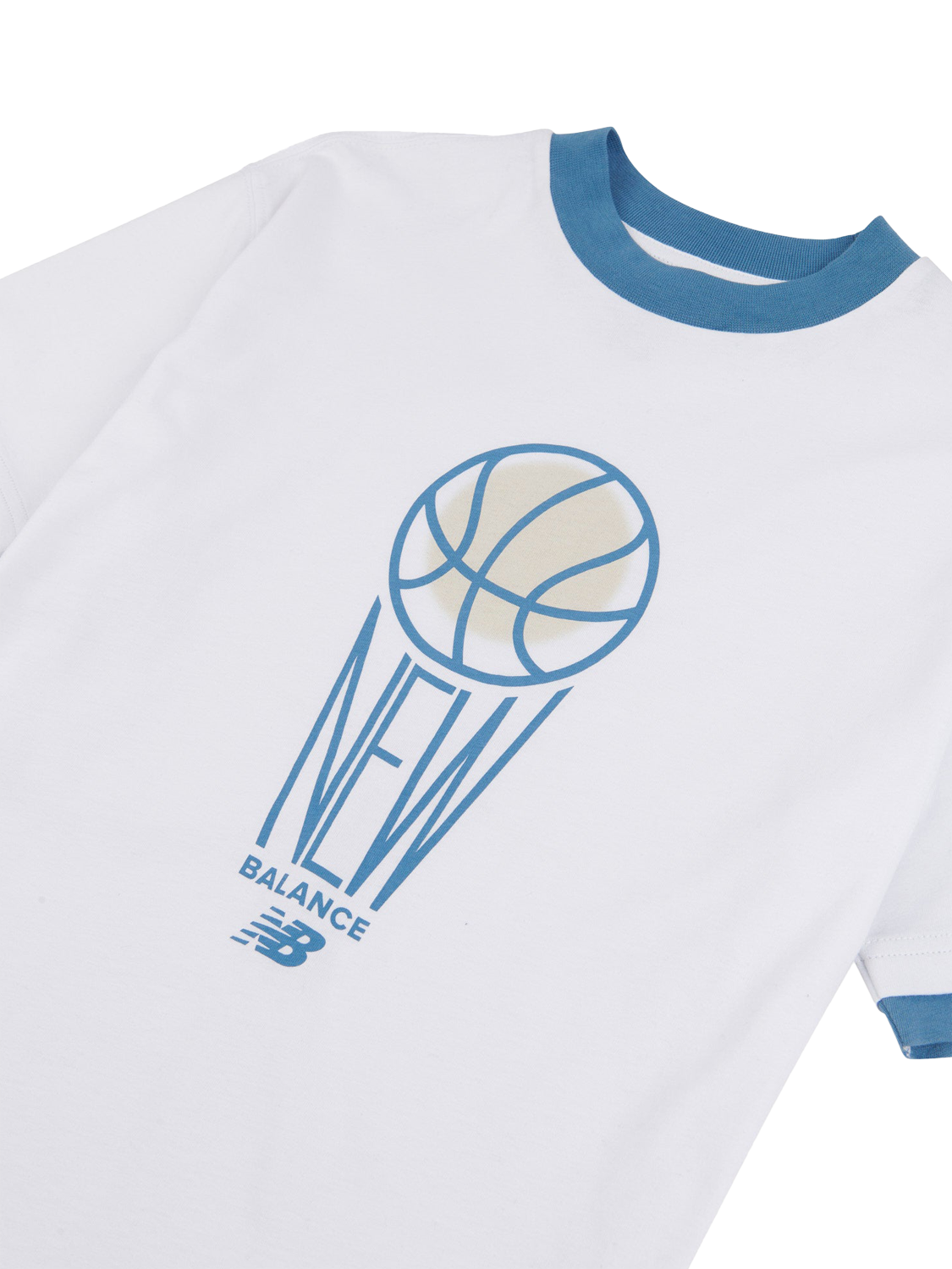 Product image 8 of 8, which shows New Balance Kids' Hoops Graphic T-Shirt, Bright White, 7-8 years