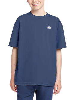 New Balance Kids' Small Logo T-Shirt, Navy