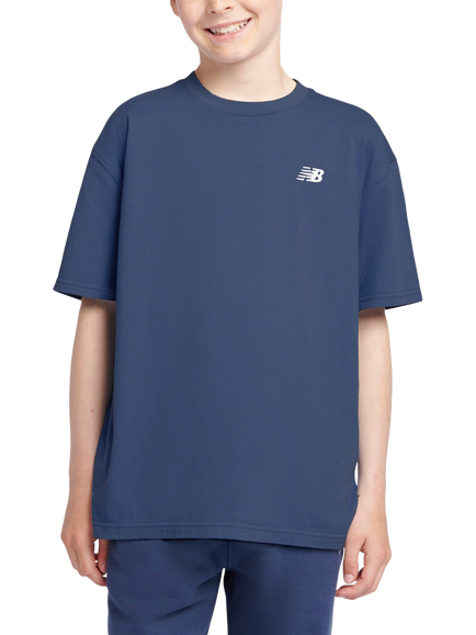 New Balance Kids' Small Logo T-Shirt, Navy