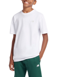 New Balance Kids' Small Logo T-Shirt, Bright White