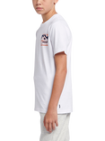 New Balance Kids' Trainer Poster Hoodie, Bright White, Bright White
