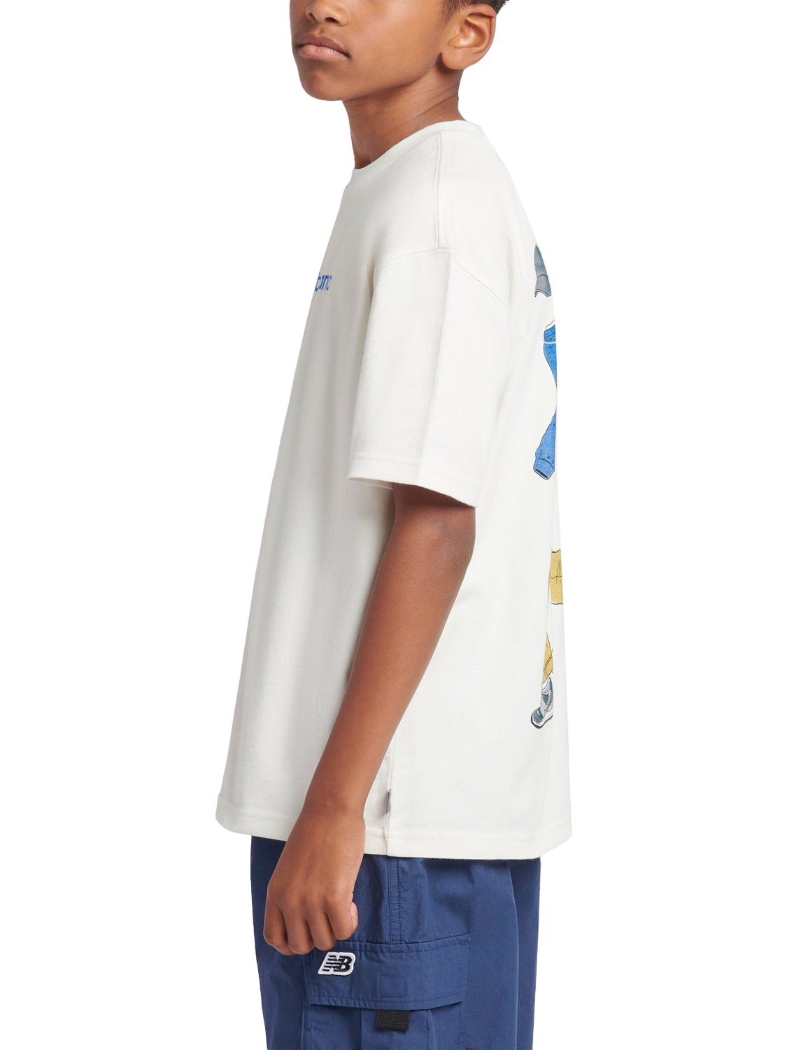 Product image 2 of 10, which shows New Balance Kids' Sport Coach T-Shirt, Sea Salt, 7-8 years