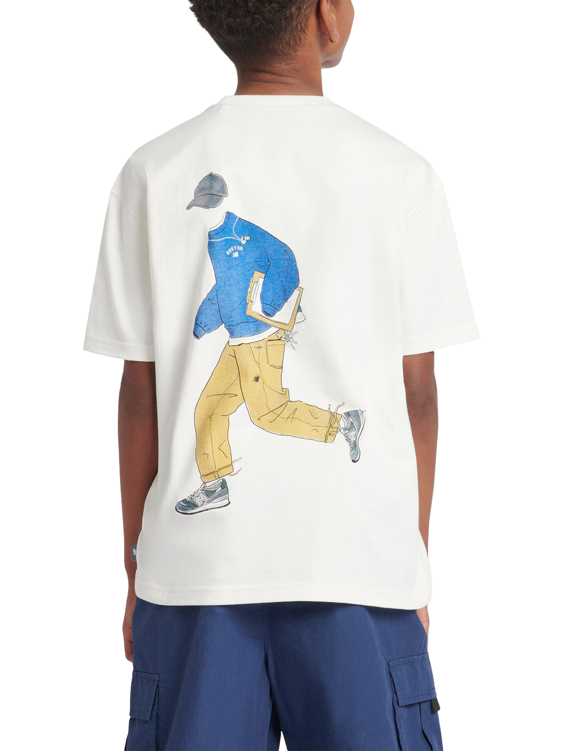 Product image 3 of 10, which shows New Balance Kids' Sport Coach T-Shirt, Sea Salt, 7-8 years