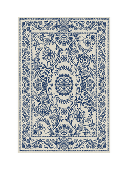 Ruggable Delphina Flatwoven Rug, Delft Blue, Delft Blue