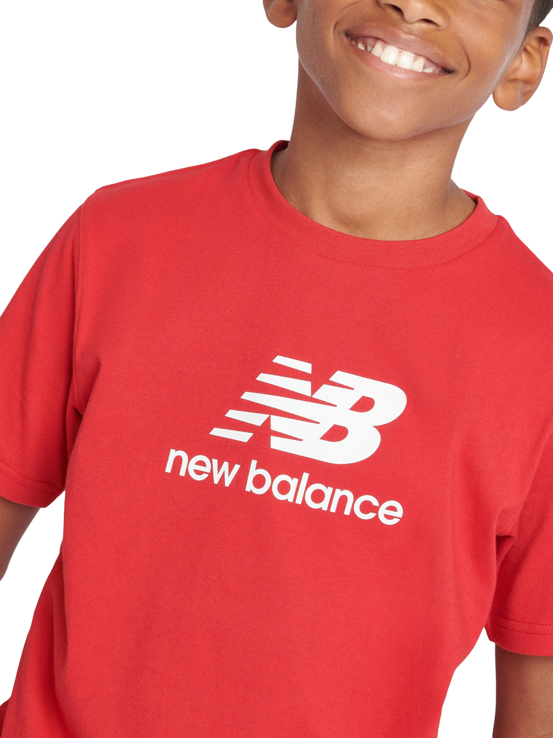 Product image 4 of 8, which shows New Balance Kids' Logo T-Shirt, Team Red, 3-4 years