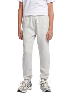 New Balance Kids' Brush Back Small Logo Joggers, Ash Heather, Ash Heather