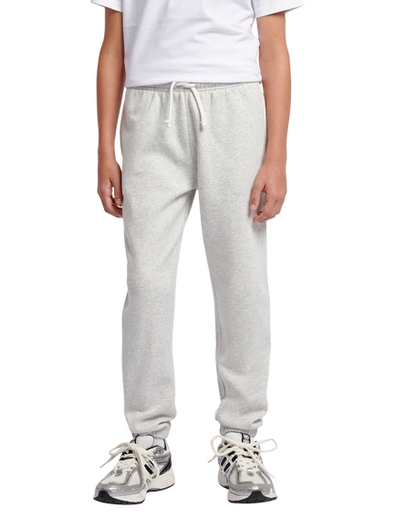 New Balance Kids' Brush Back Small Logo Joggers, Ash Heather, Ash Heather