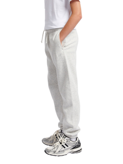 New Balance Kids' Brush Back Small Logo Joggers, Ash Heather - view 2, Ash Heather